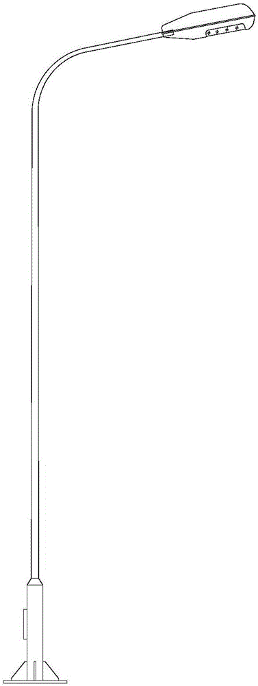 Automatic temperature-control luminescent intelligent streetlamp