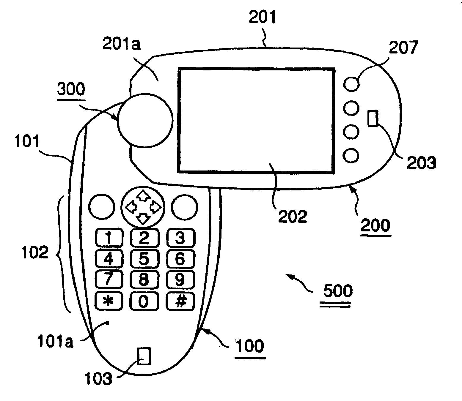 Foldable portable information terminal