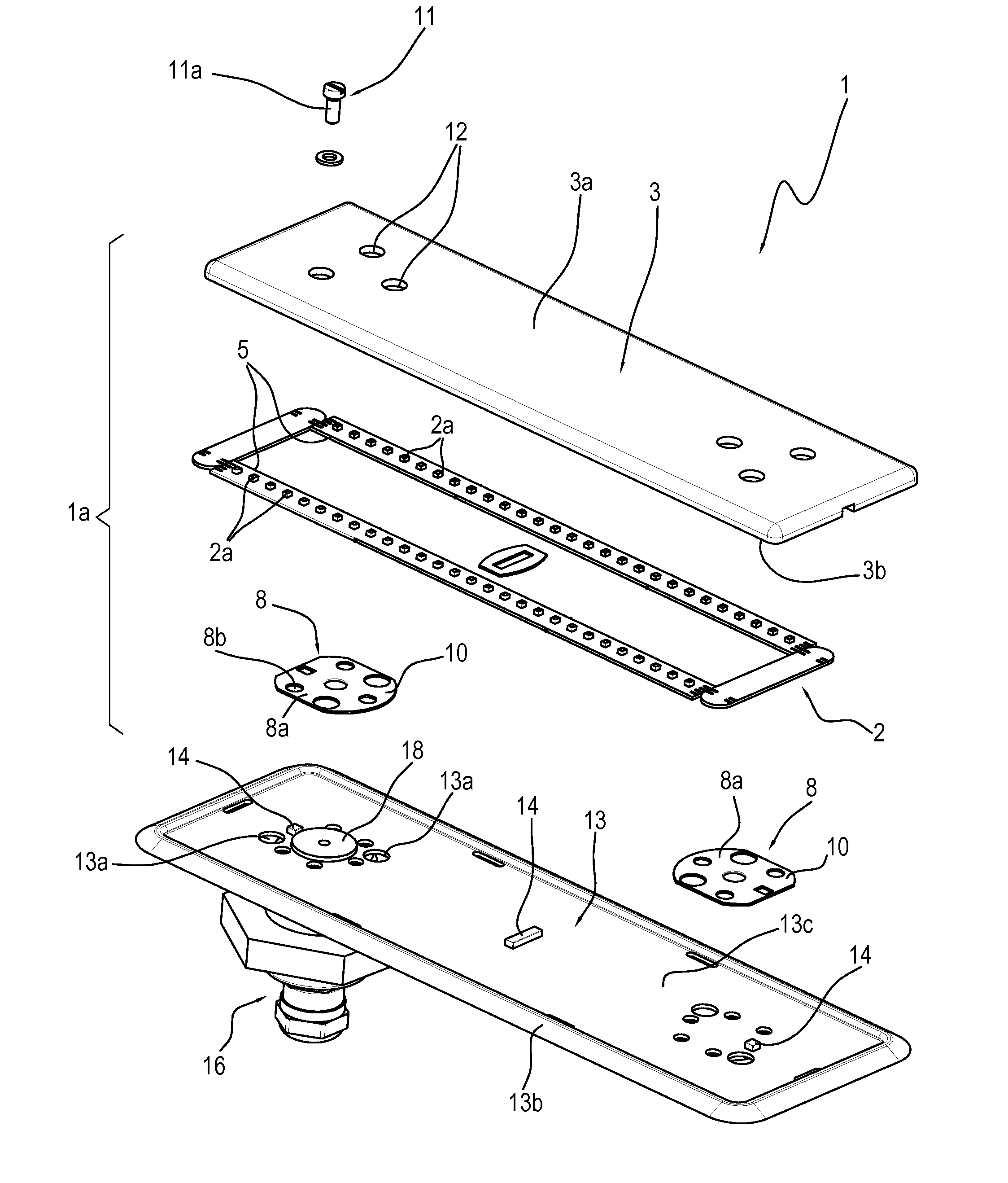 Surface mounting lamp