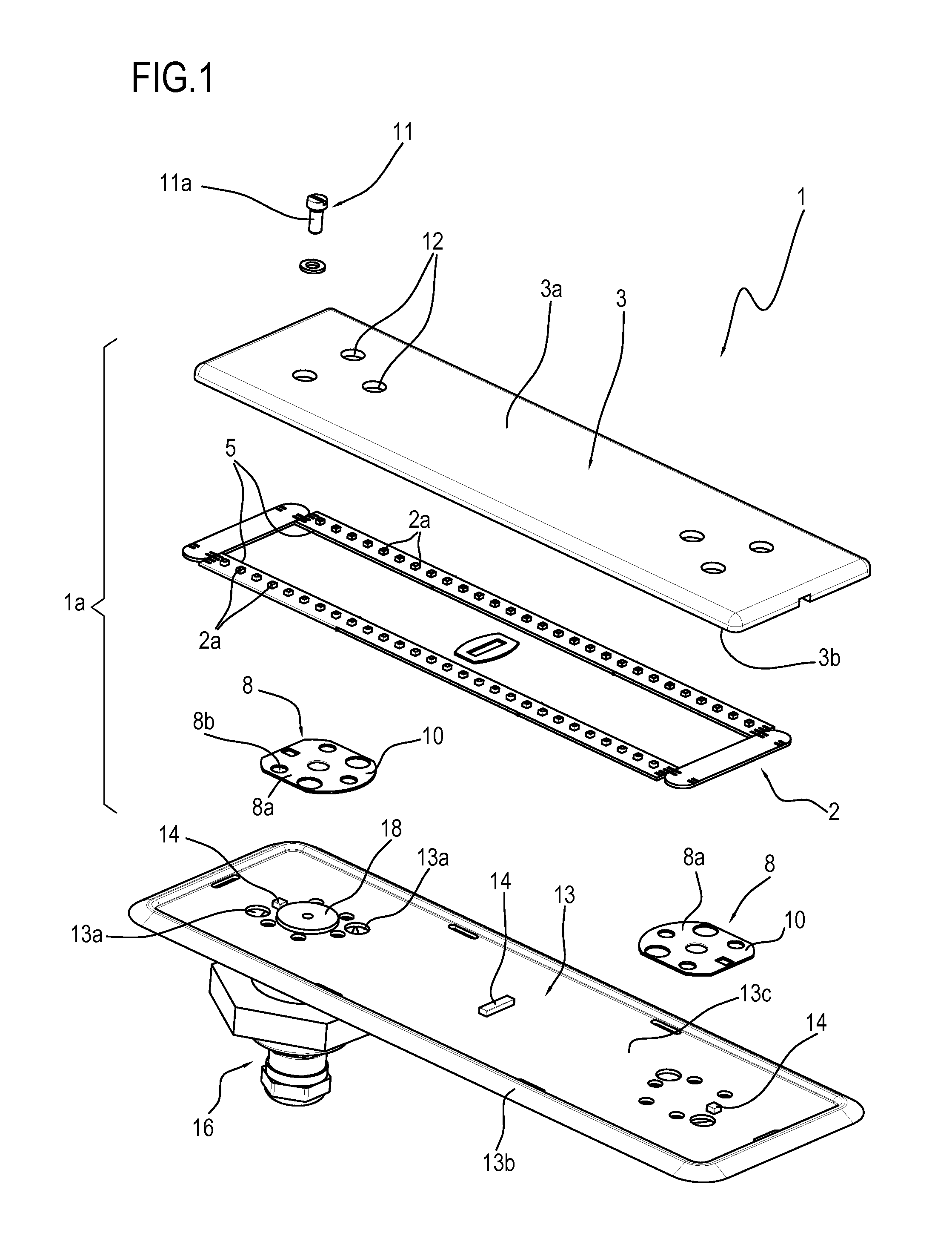 Surface mounting lamp