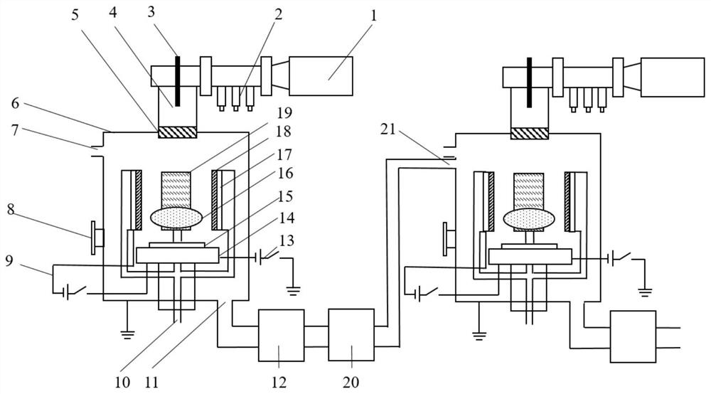 Method for in-situ preparation of 100-surface diamond through microwave plasma-magnetron sputtering composite vapor deposition and equipment thereof