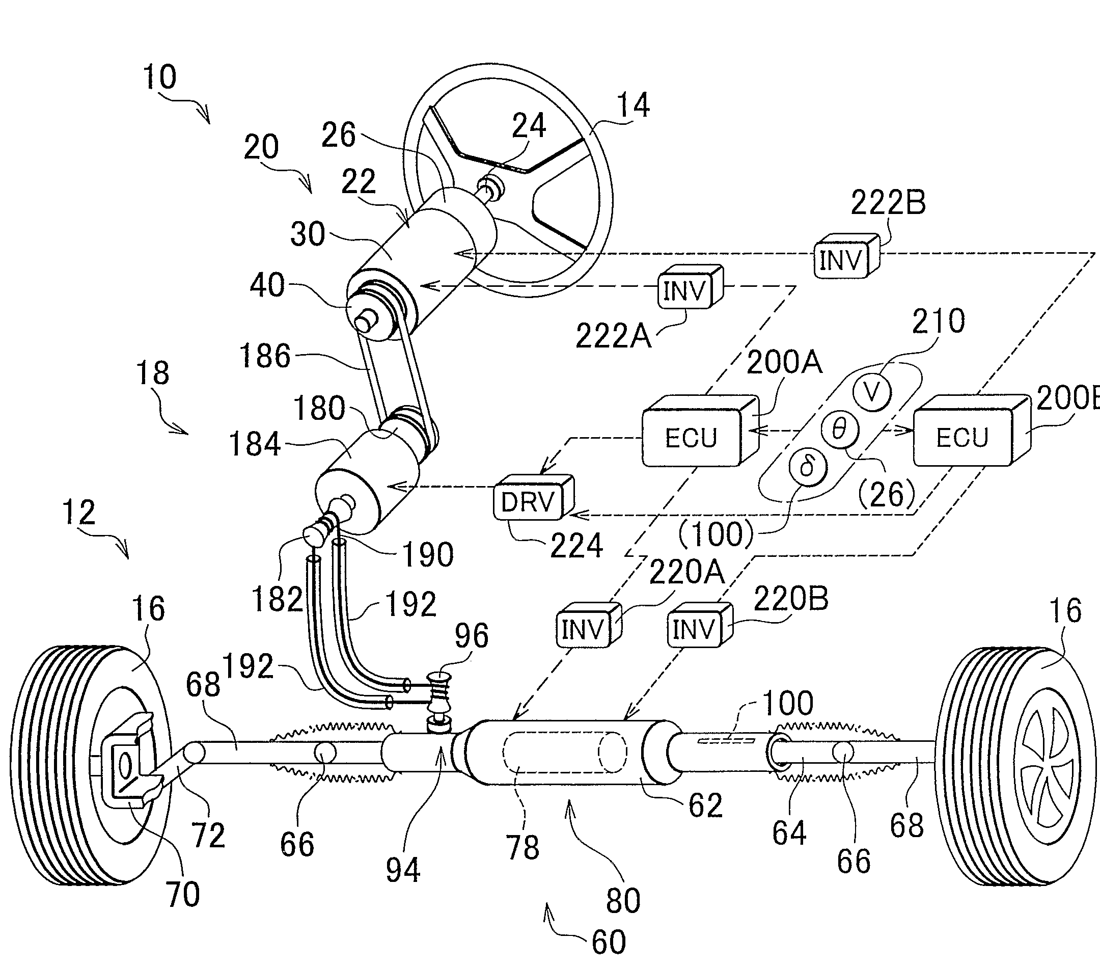 Steering system motor