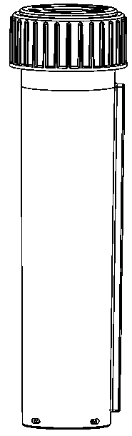 Disposable specimen collecting tube and applying method thereof