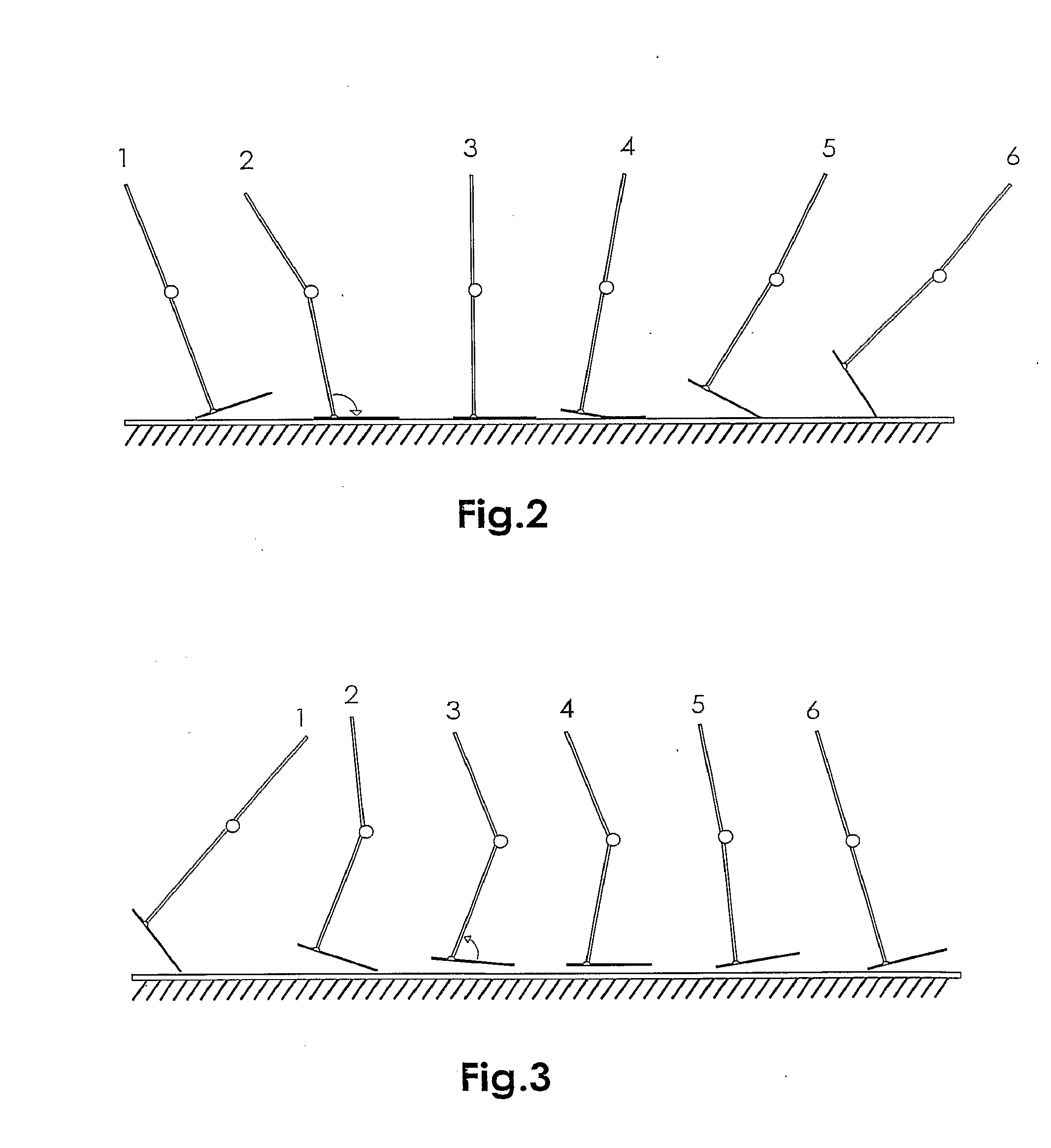 Combined active and passive leg prosthesis system and a method for performing a movement with such a system