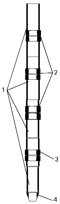 Casing string applying toe end sliding sleeve to full-drift-diameter sliding sleeve and using method thereof