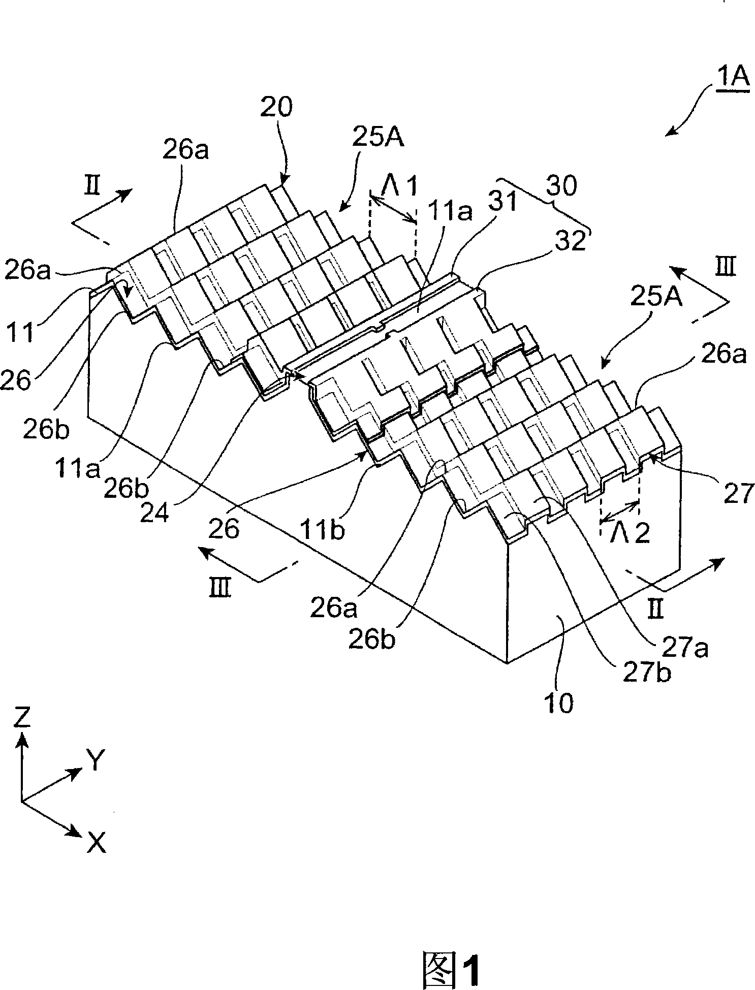 Waveguide structure and optical device