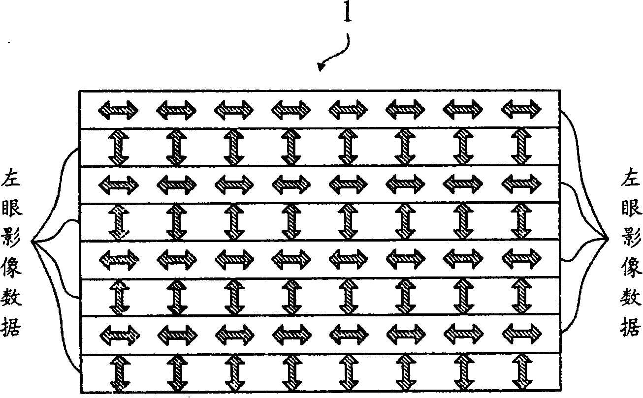 3D video display method and display system using this method