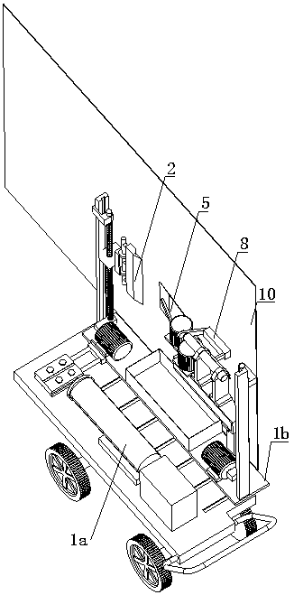 Cleaning machine for cleaning wall adlet