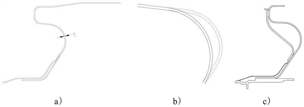 Elastic supporting structure of engine rotor transition section