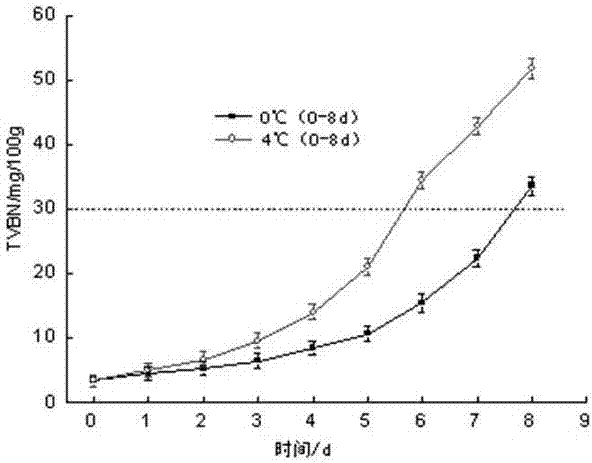 Method for detecting freshness of trichiurus haumela through electronic nose