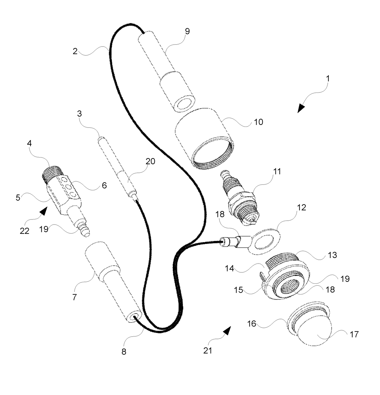 Spark plug testing kit