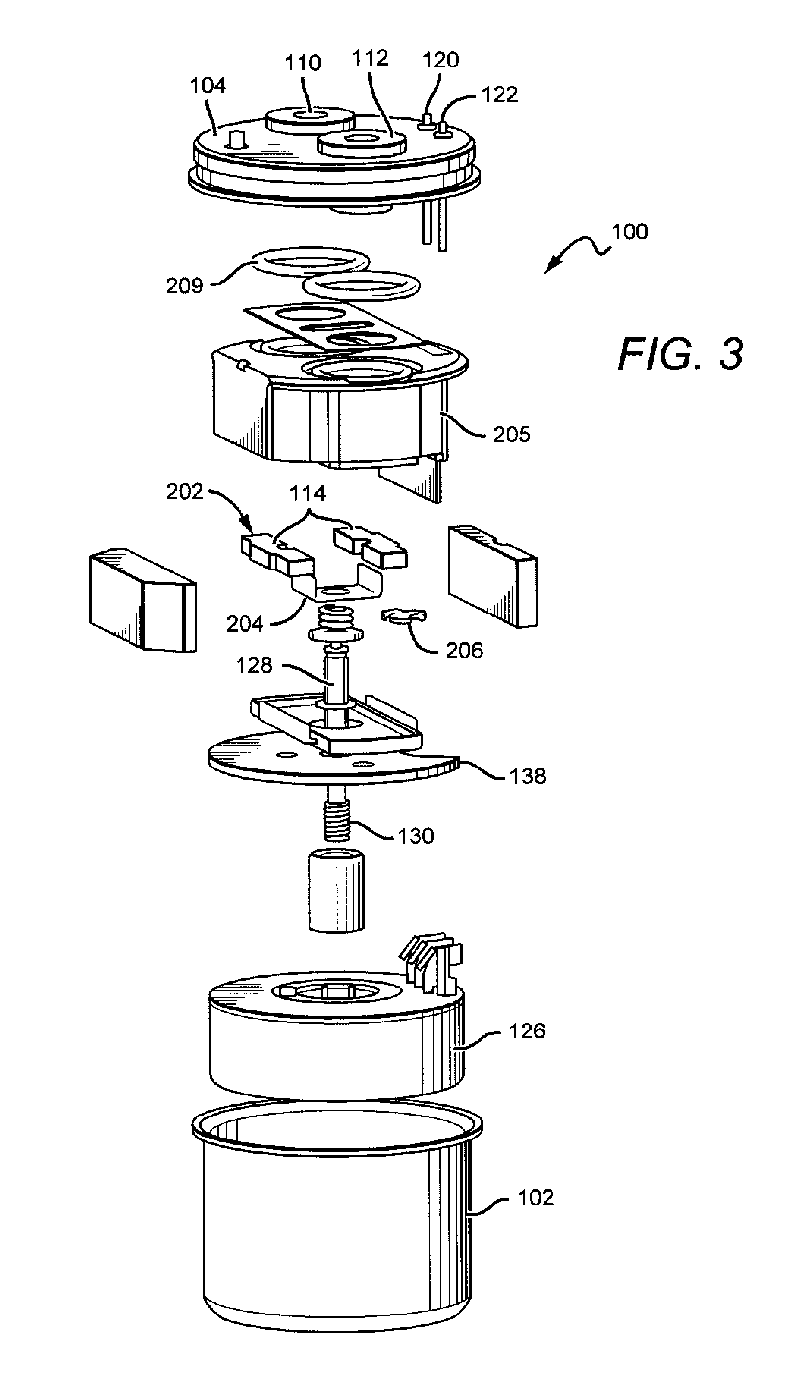 Sectionalized contact contactor