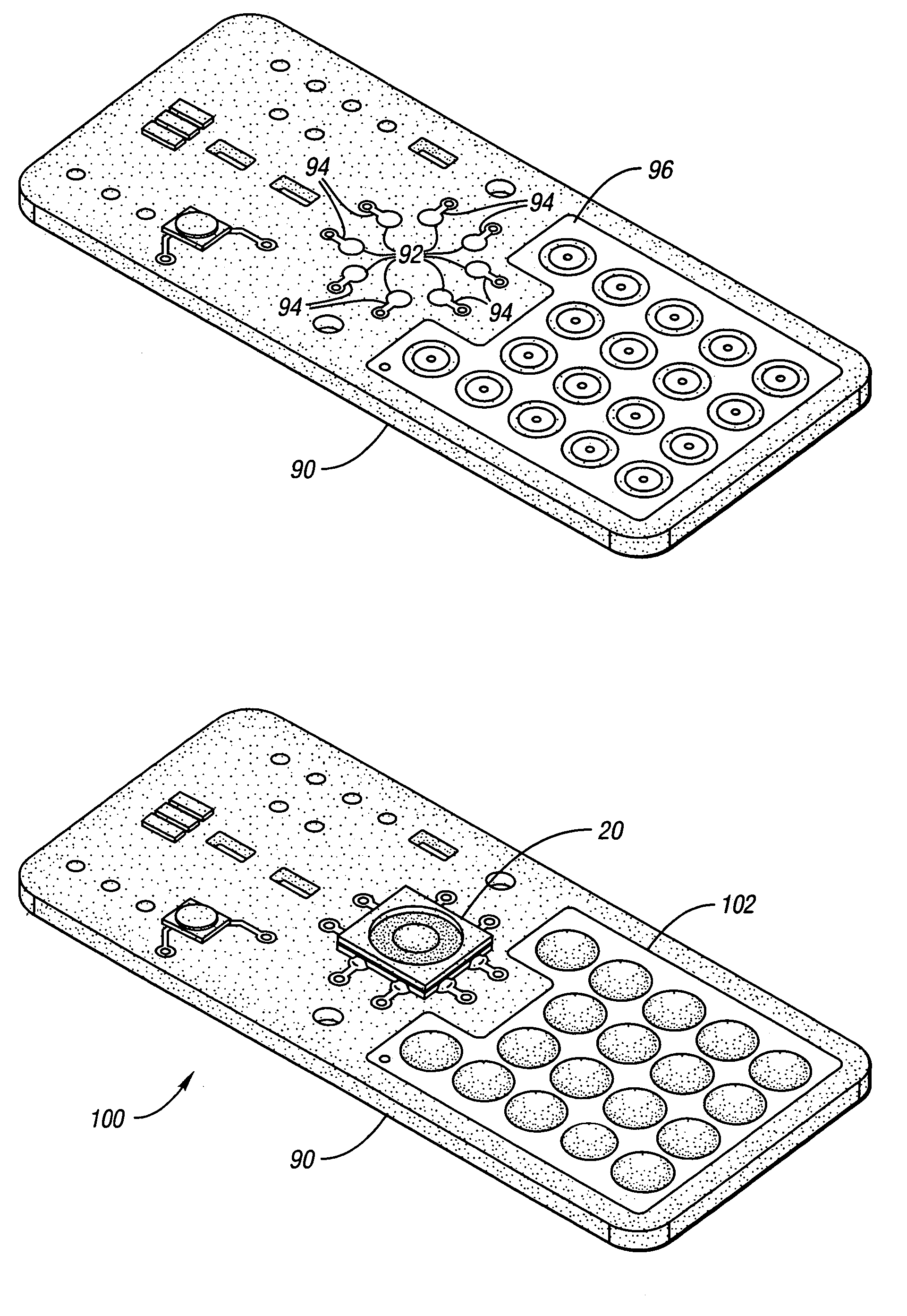 Force sensing pointing device with click function