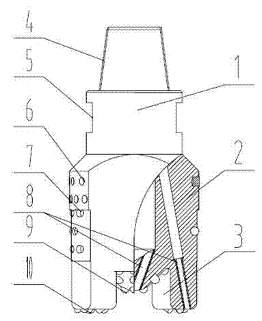 Drill bit for particle percussion drilling