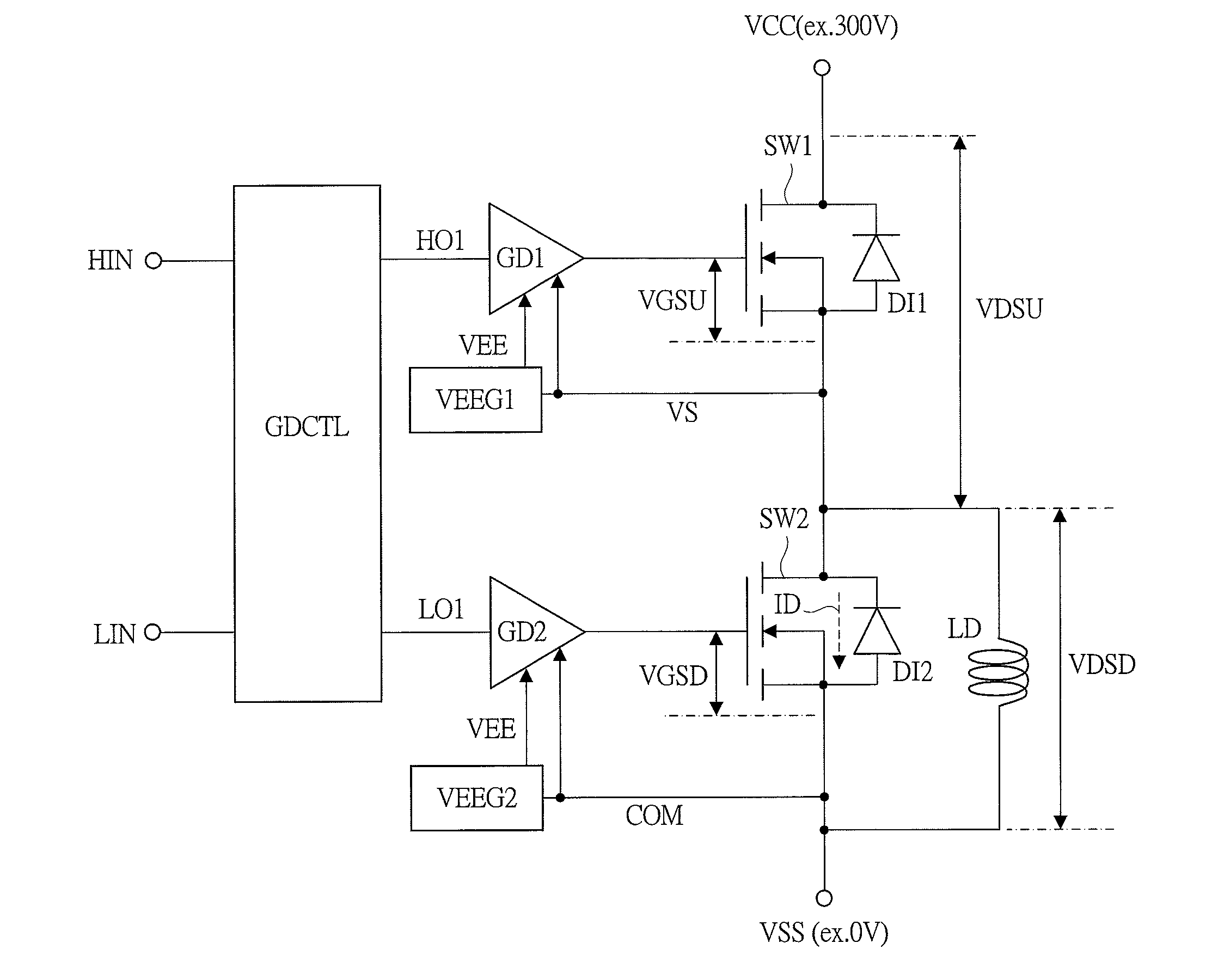 Semiconductor driver circuit and power conversion device