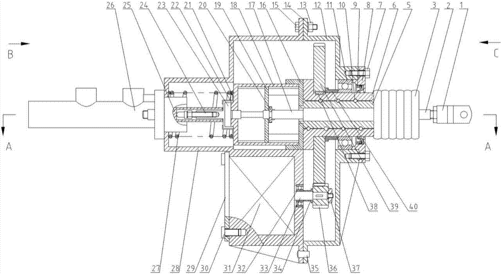 Brake-by-wire device based on assistance of direct-current motor