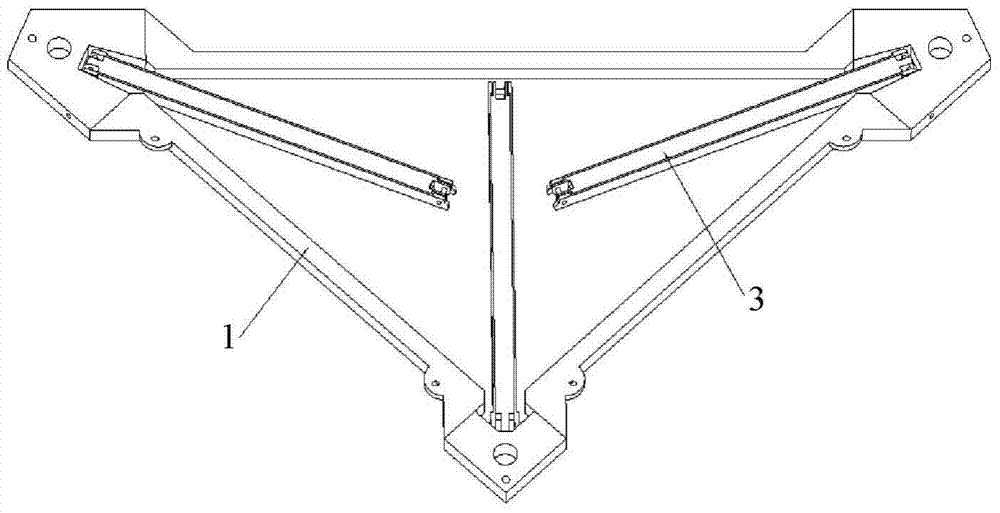 Triangular cable pole hinge type foldable truss