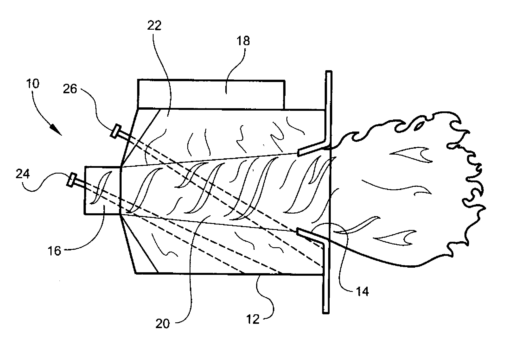 Method for controlling air distribution in a cyclone furnace