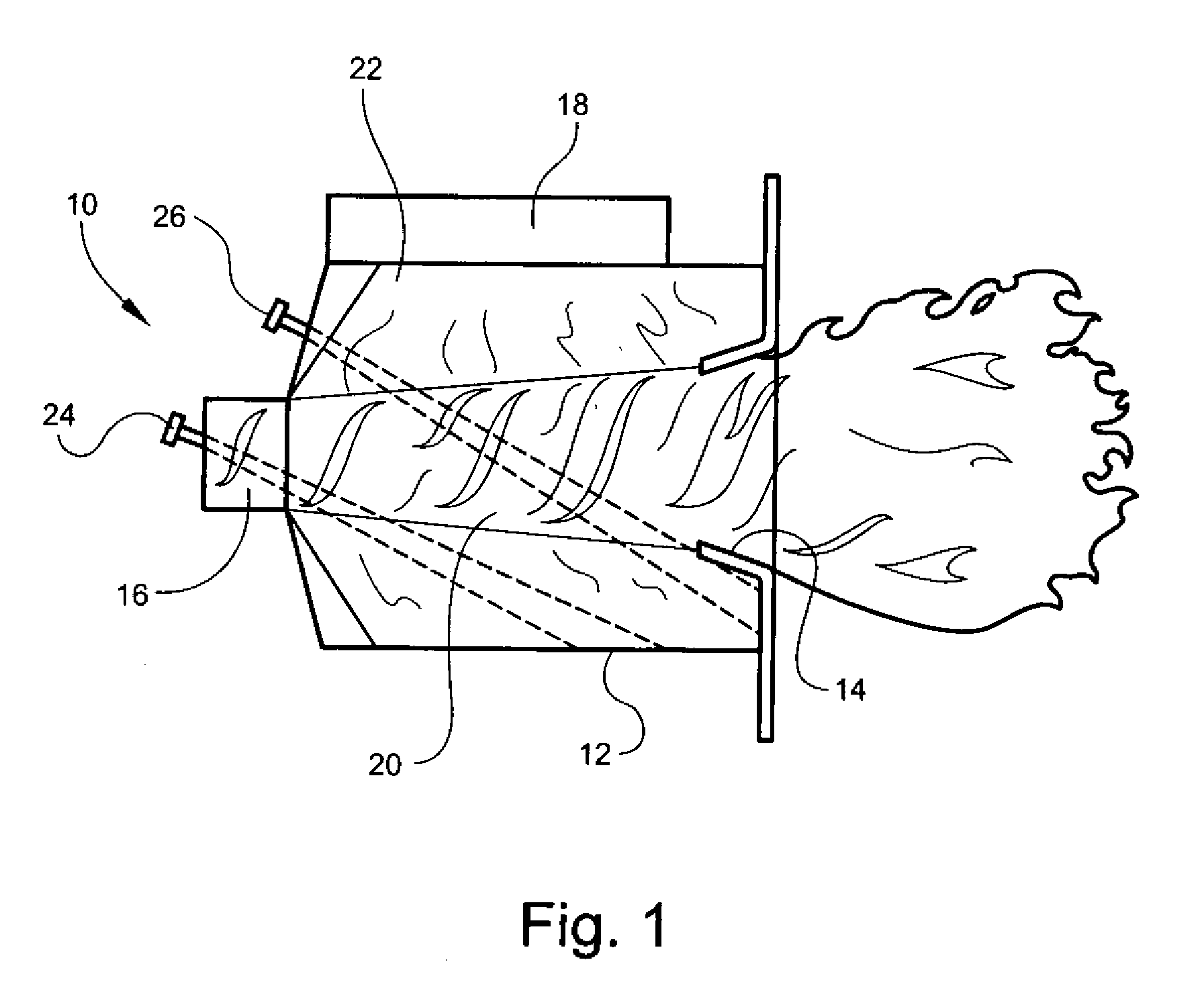 Method for controlling air distribution in a cyclone furnace