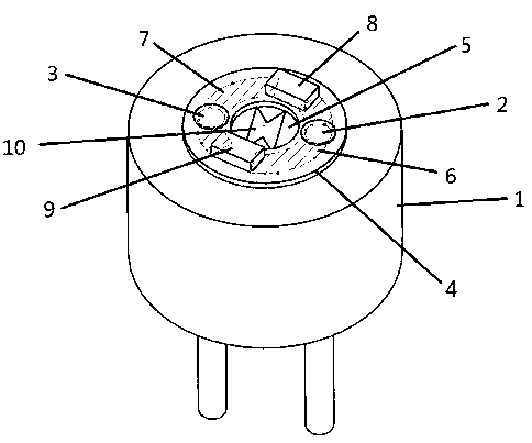 Transduction component with surface-mounted semi-conductive bridge for electric initiating explosive device