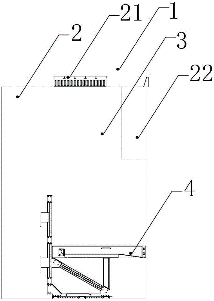 Modularization direct current traction feeder cabinet