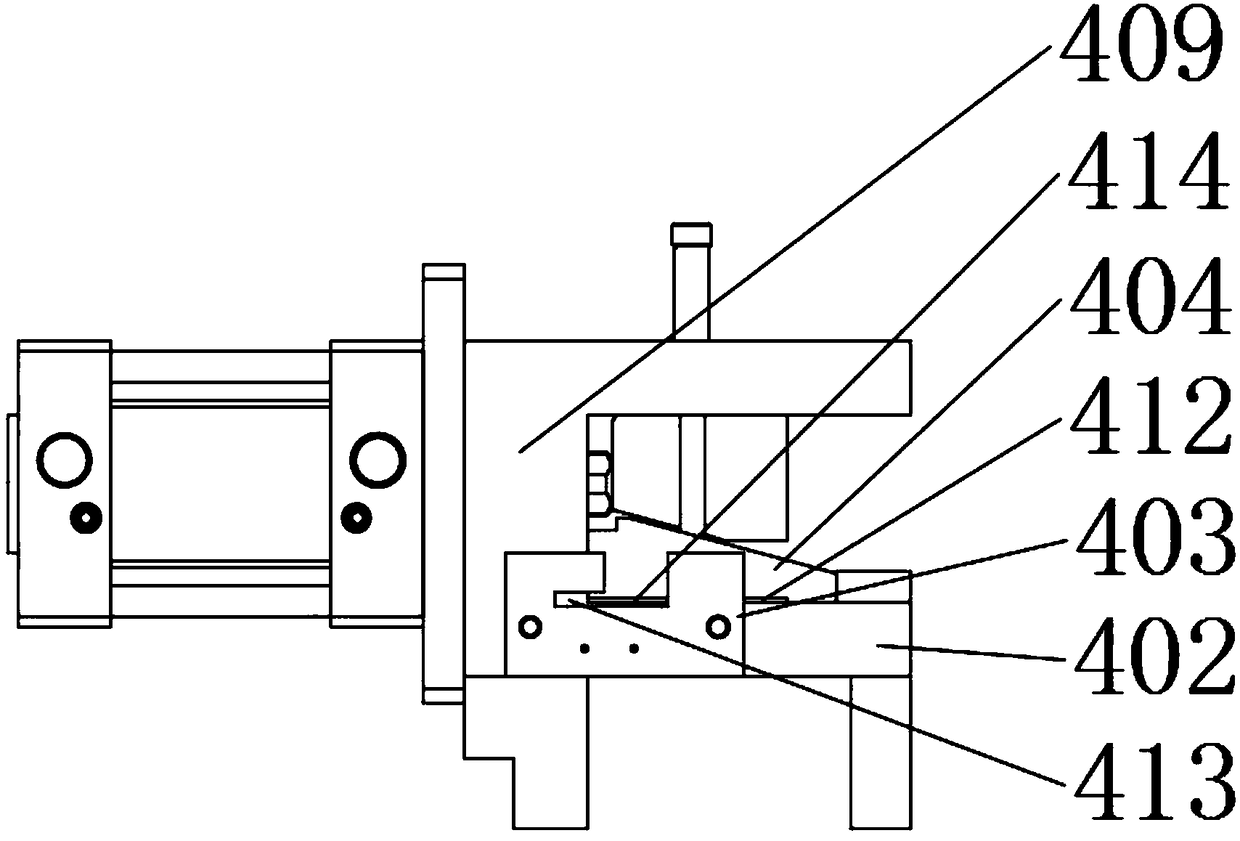 Steel strip clamping device