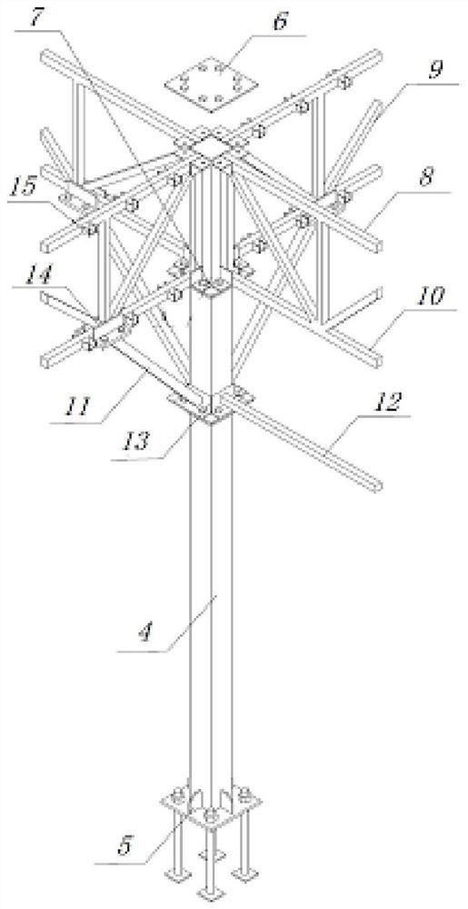 A double-layer anti-collision assembled steel structure truss reinforcement processing anti-smashing shed