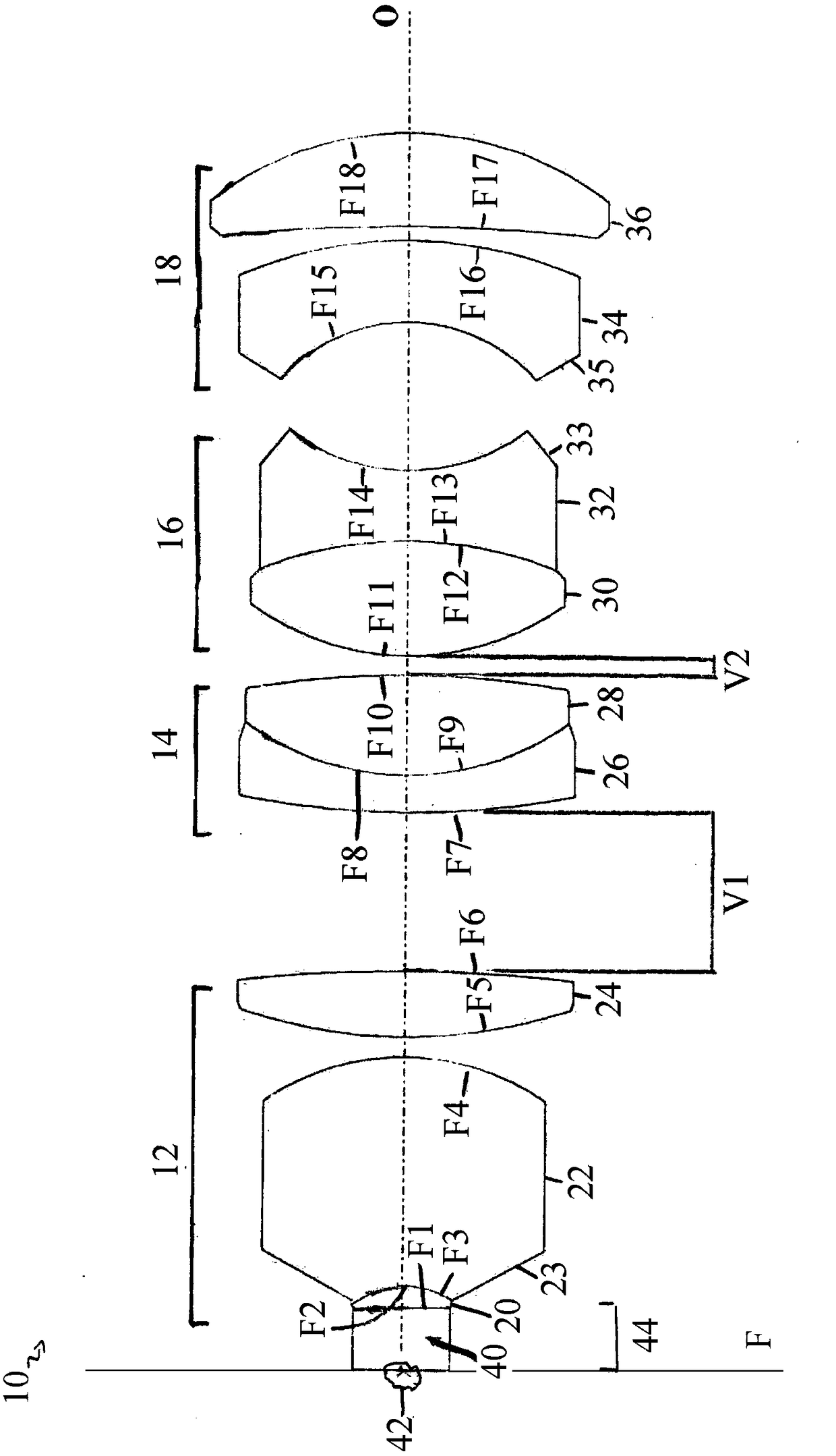 Immersion objective lens for microscope