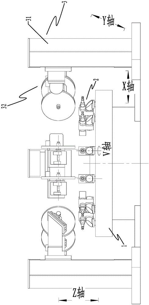 Novel six-station disc-type numerical control cloth wheel buffing machine