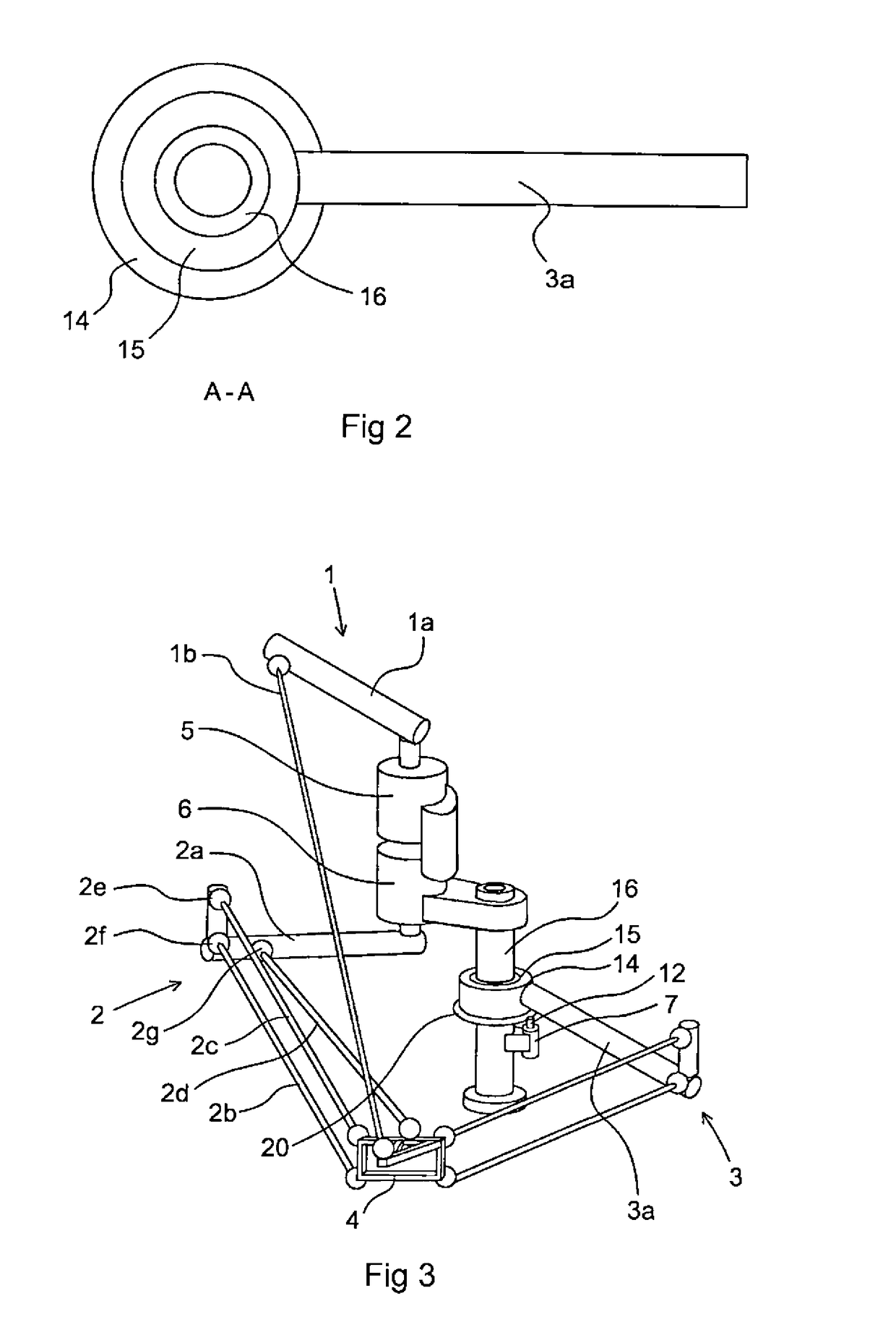 Industrial robot including a parallel kinematic manipulator