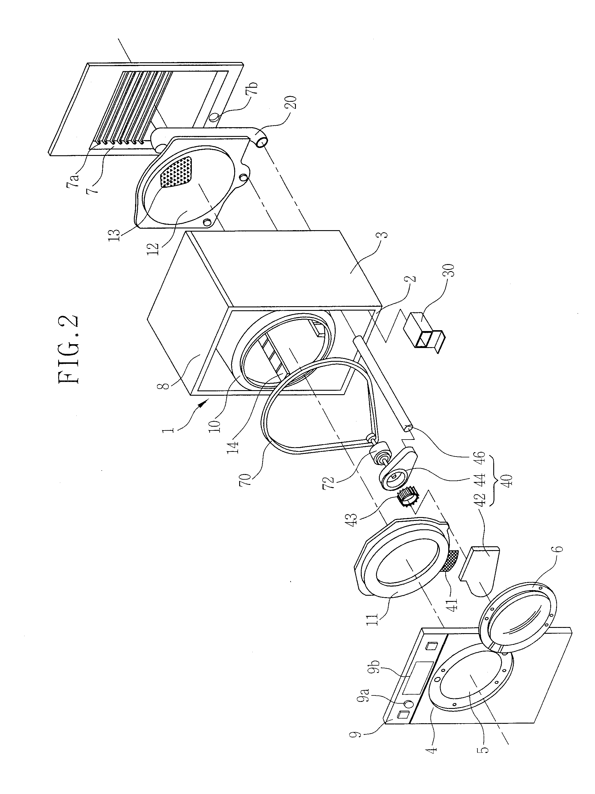 Dryer with safety function