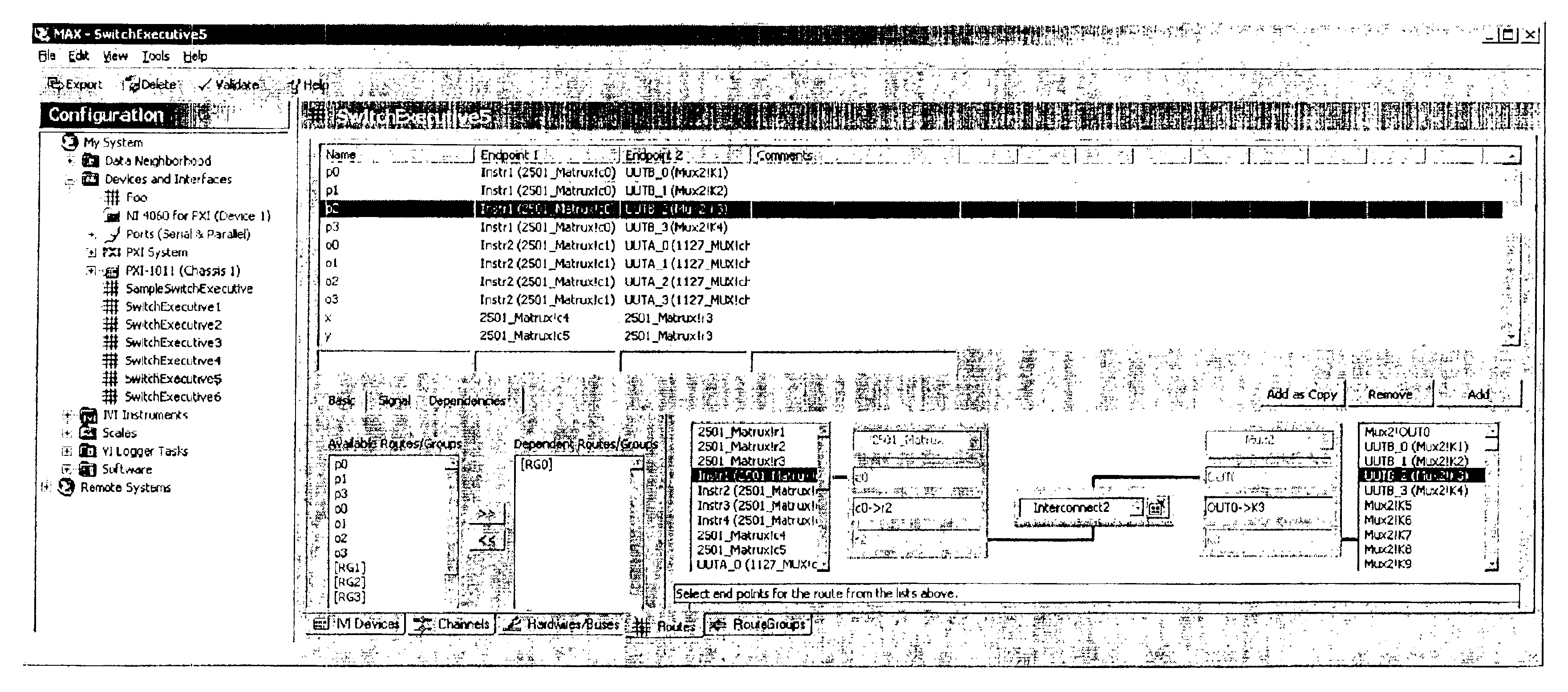 Creating a graphical program to configure one or more switch devices