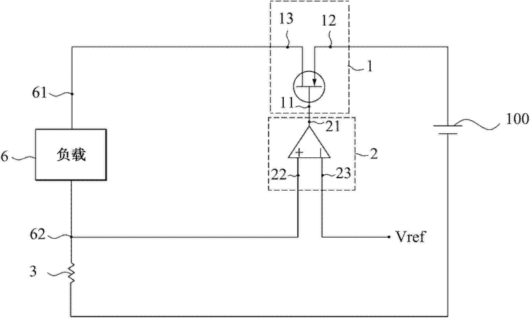 Battery output short-circuit protection circuit