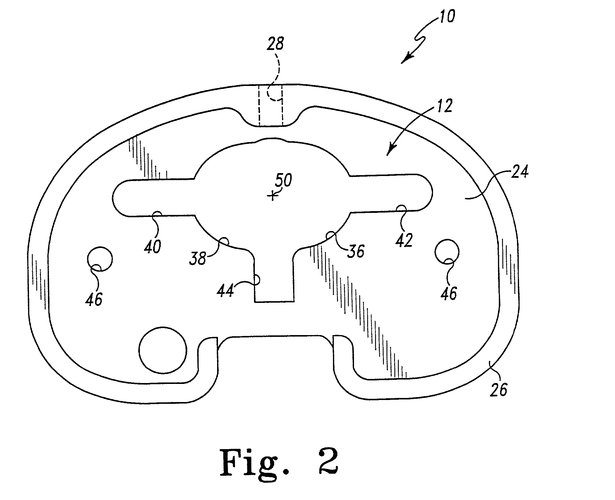 Method and apparatus for surgically preparing a tibia for implantation of a prosthetic implant component which has an offset stem