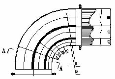 Bend pipe flow rate regulator