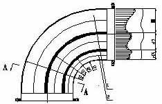 Bend pipe flow rate regulator