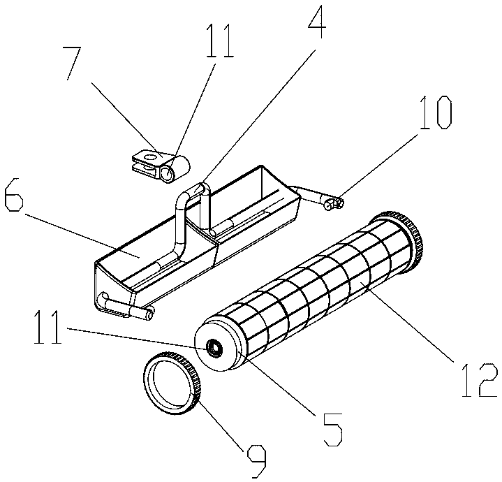 Scrap iron collecting device capable of being connected with electric transport vehicle