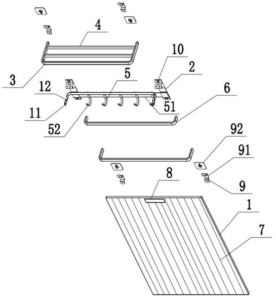 Portable multifunctional heating airing rack