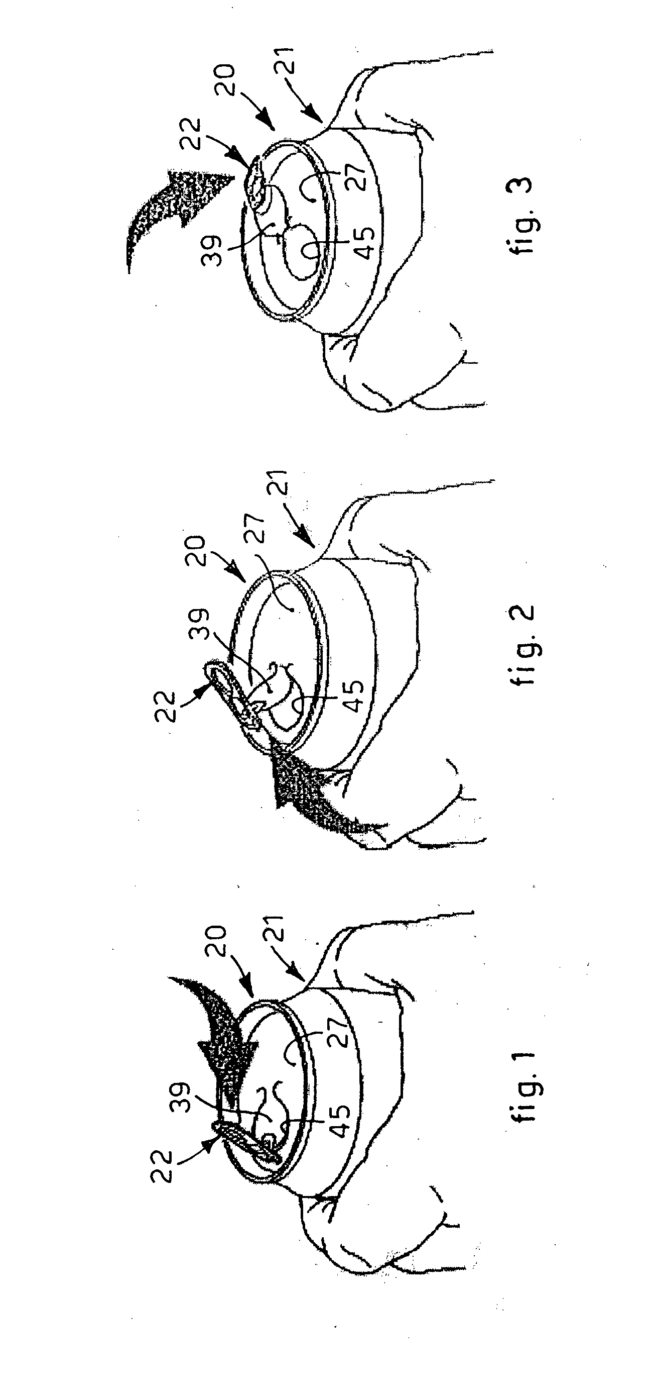 Lid for containers of substances and container of substances thus equipped