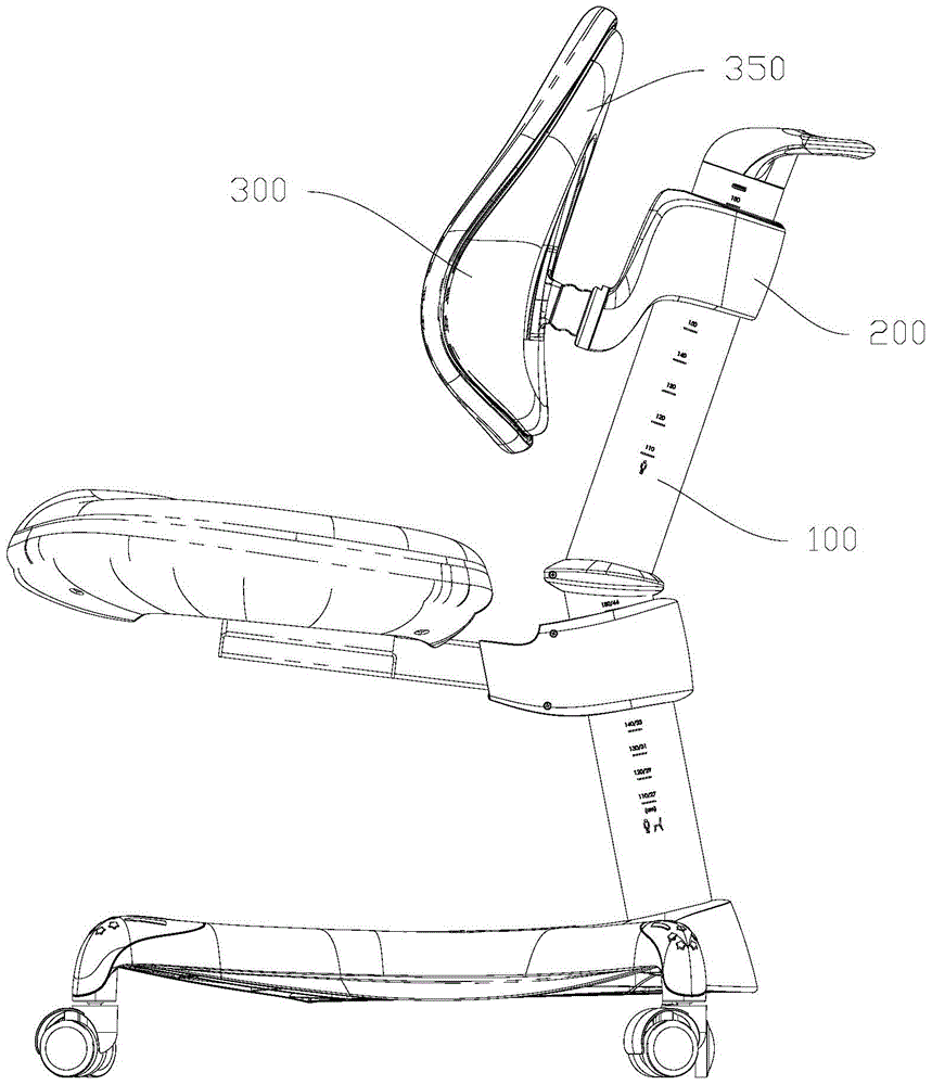 Backrest structure of seat with adjustable seat depth