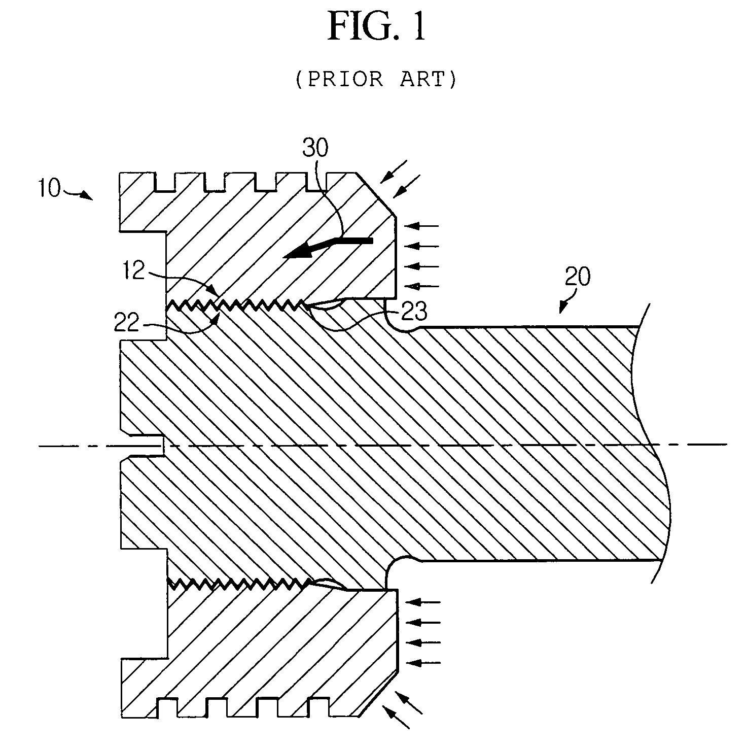 Piston head for hydraulic injection molding machine