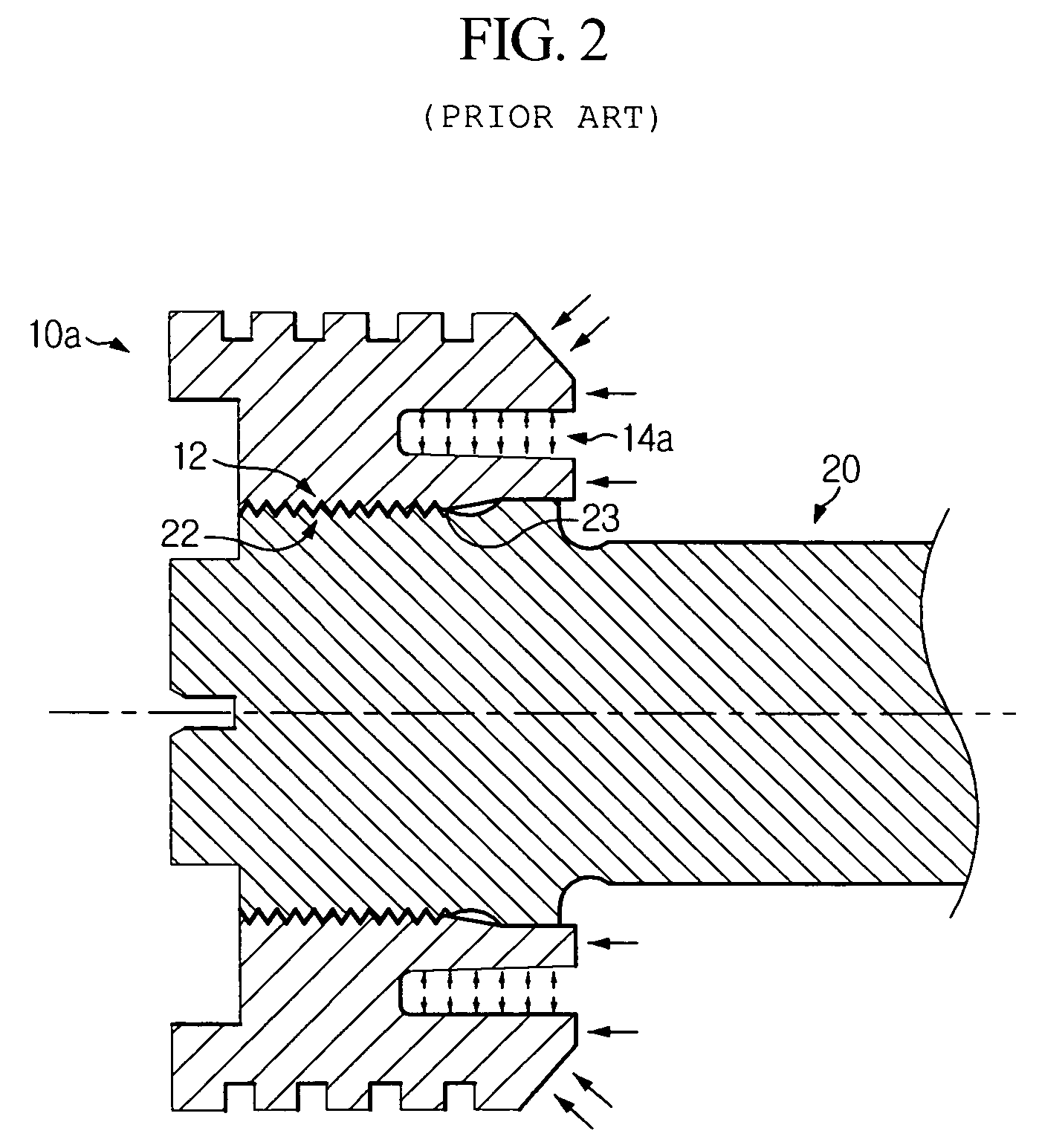 Piston head for hydraulic injection molding machine