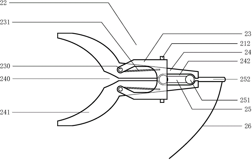 Orange picking device