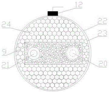 Testing device for simulating permeability rule of low-permeability horizontal well and testing method