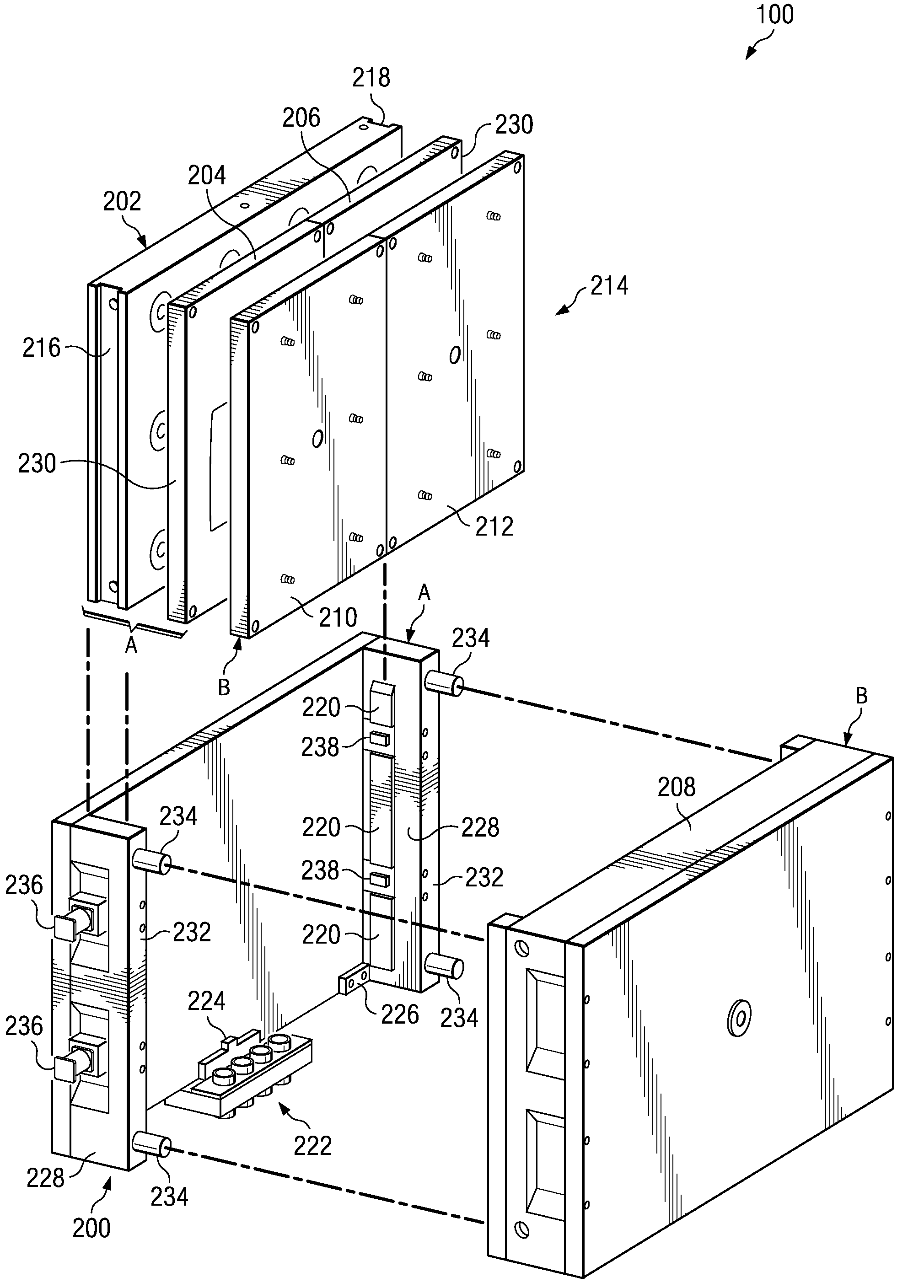 Multiple article injection molding system