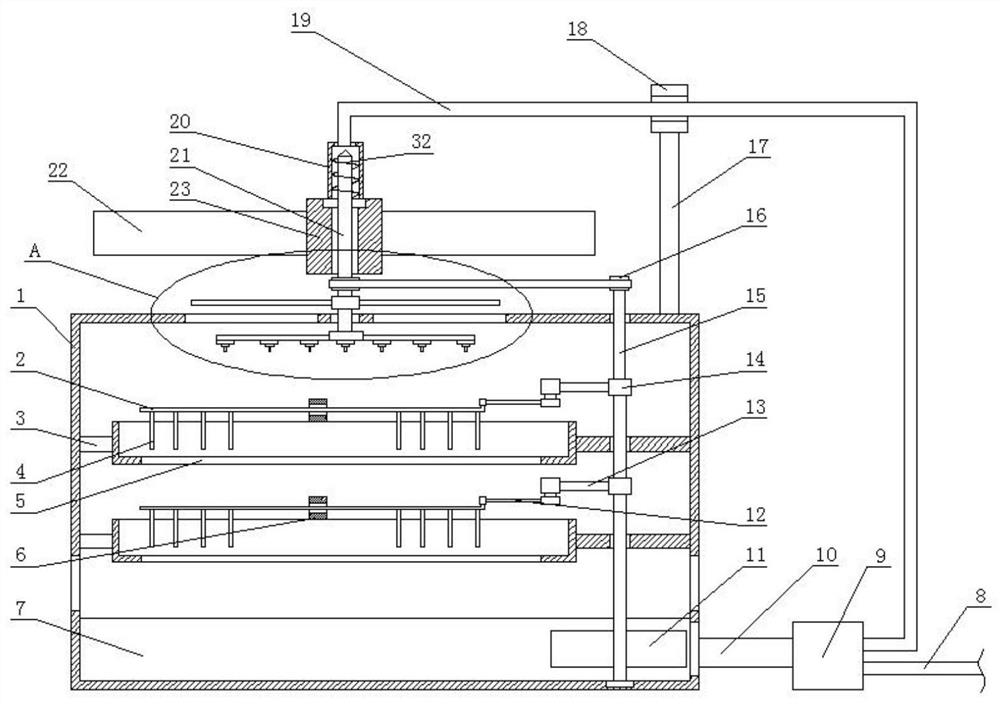 Flow-controllable drip irrigation device for seedling culture box