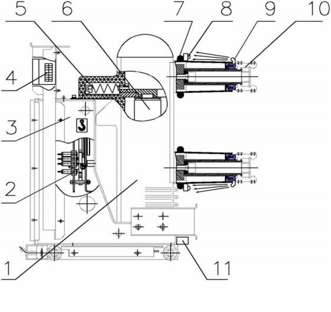 Intelligent high-pressure vacuum circuit breaker