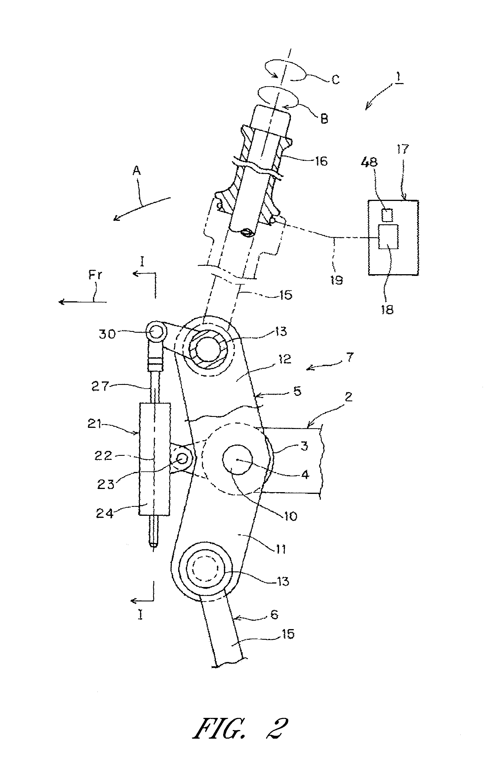 Steering damping method for vehicle and steering damping device for vehicle