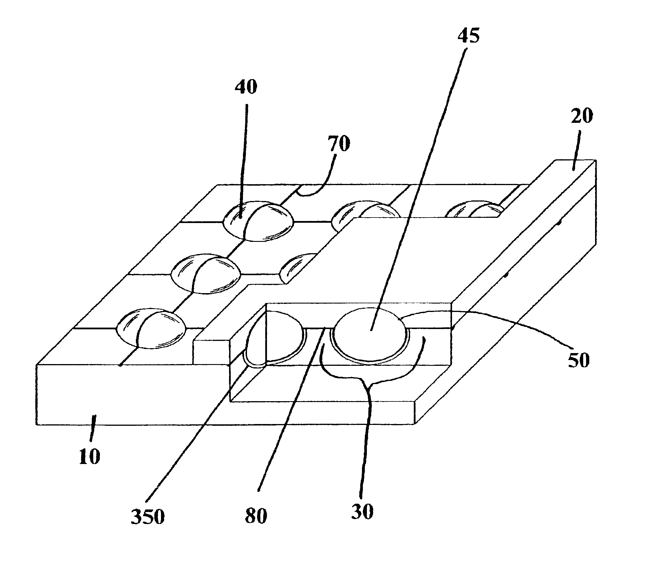 Method for on-line testing of a light emitting panel