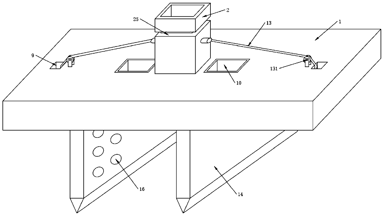 Distribution transformer grounding structure capable of changing soil resistivity